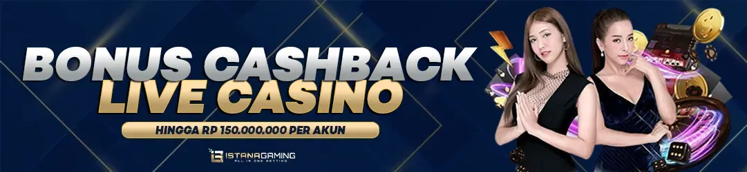 BONUS CASHBACK LIVE CASINO MINGGUAN